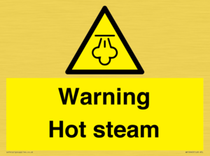Warning Hot steam